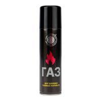 Газ для зажигалок 210куб.см (140мл) 80г с универс. переходником метал. баллон Rexant 09-1429