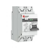 Выключатель автоматический дифференциального тока 1п+N 2мод. C 40А 30мА тип AC 4.5кА АД-32 PROxima EKF DA32-40-30-pro