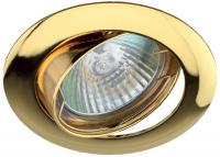 Светильник точечный KL1A GD 50Вт MR16 12В литой поворотн. зол. ЭРА C0043657