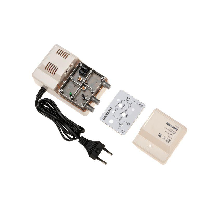 Усилитель антенный ТВ сигнала на 2 выхода RX-200 Rexant 34-0772