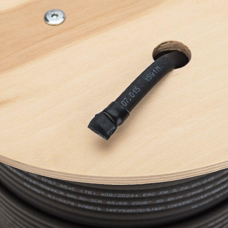 Кабель греющий (нагрев.) саморег. SRL30-2CR экранированный 30Вт/м 0.88кв.мм/55м 200м Rexant 51-0279